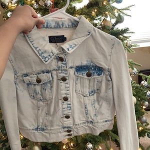 White jean jacket